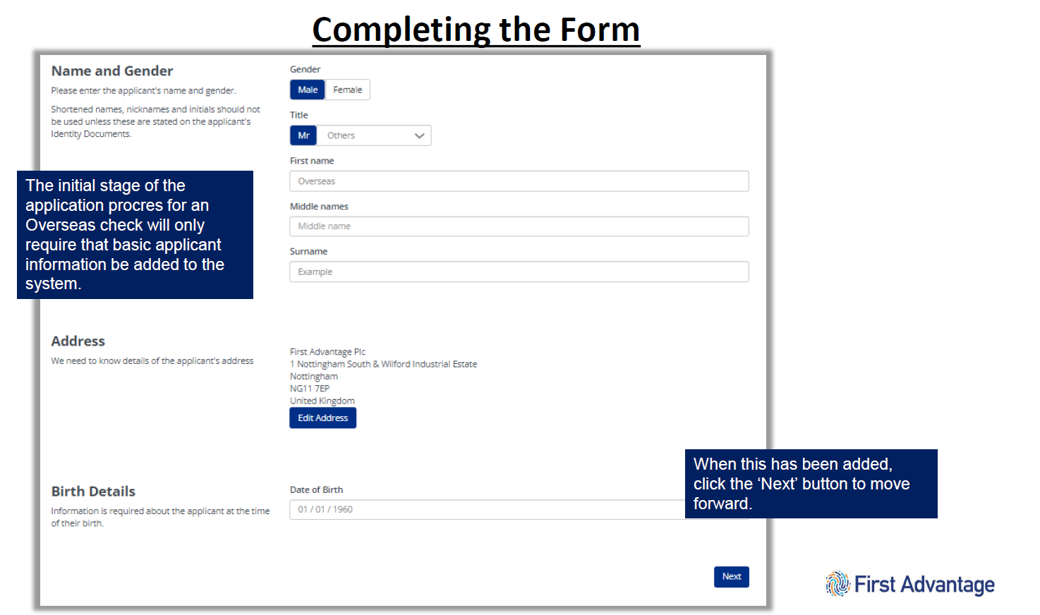 ServiceConnect - Can I do a DBS check on an overseas applicant?