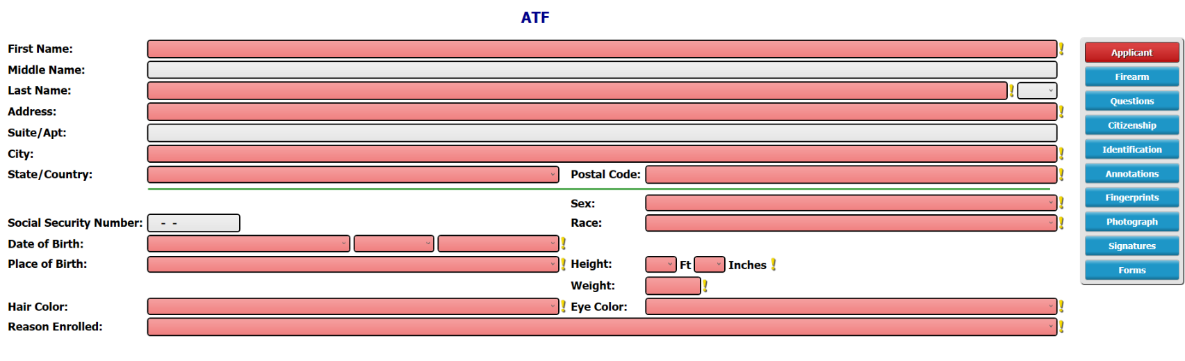 ServiceConnect - PrintScant - ATF Forms