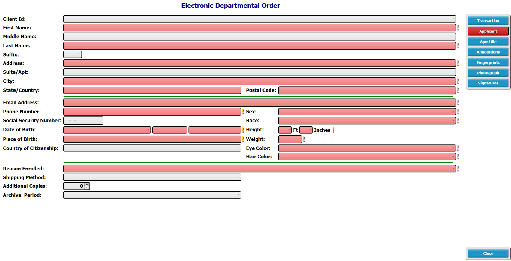ServiceConnect - PrintScant - Electronic Departmental Order (EDO)
