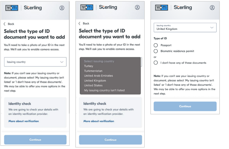 ServiceConnect - Yoti - Web Account Approach